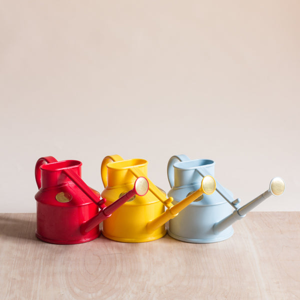 Haws 0.7L plastic watering can - red - Rose and Ammi Flowers Edinburgh florist