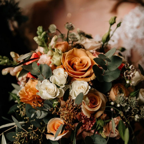 Wedding Bouquet - Rose and Ammi Flowers Edinburgh florist