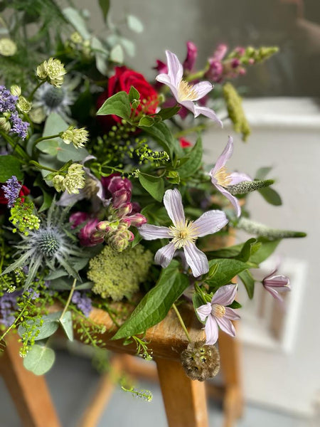 Wild Romance Bouquet - Rose and Ammi Flowers Edinburgh florist